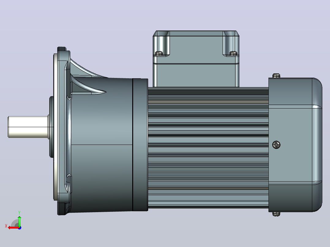 标准电机s250v02-L后视图