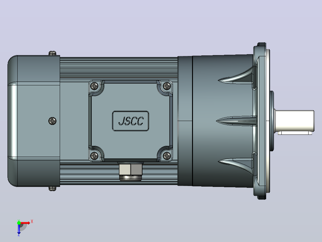 标准电机s250v02-L俯视图