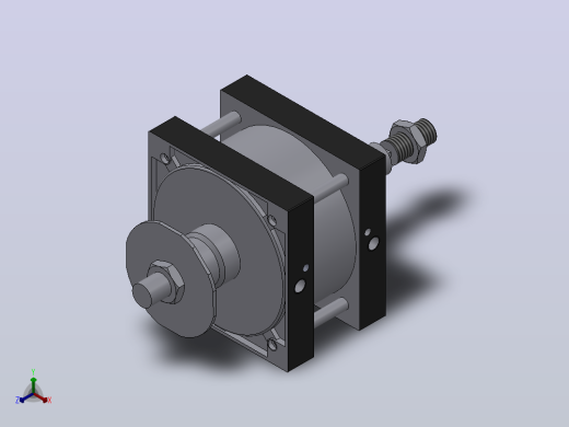 SIJ双轴复动行程可调型气缸SIJ320×450-S-CS1U1正等轴测缩略图