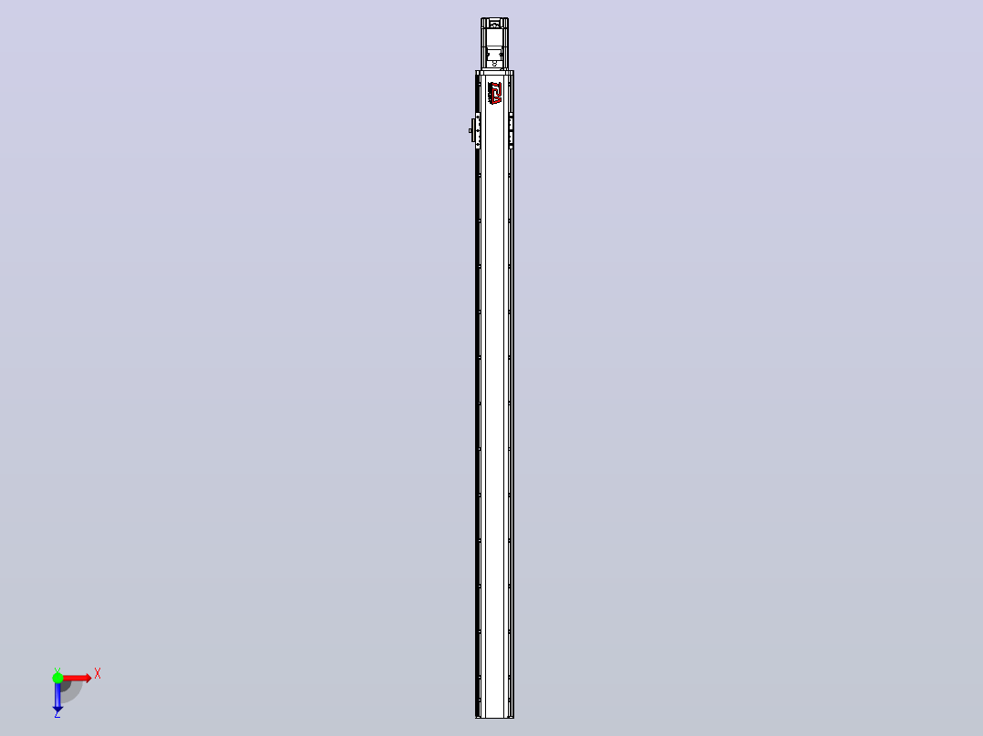日规模组半封闭丝杆TPA-HNR-85D-1610C-L1200-M-C-P20-N3俯视图
