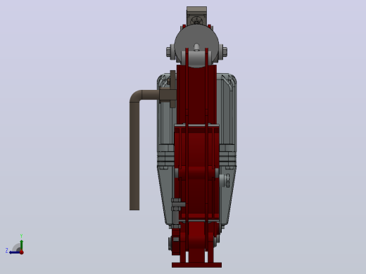 YW、YWB系列电力液压鼓式制动器YW250-300-ⅠB-WC.RL.WC右视缩略图