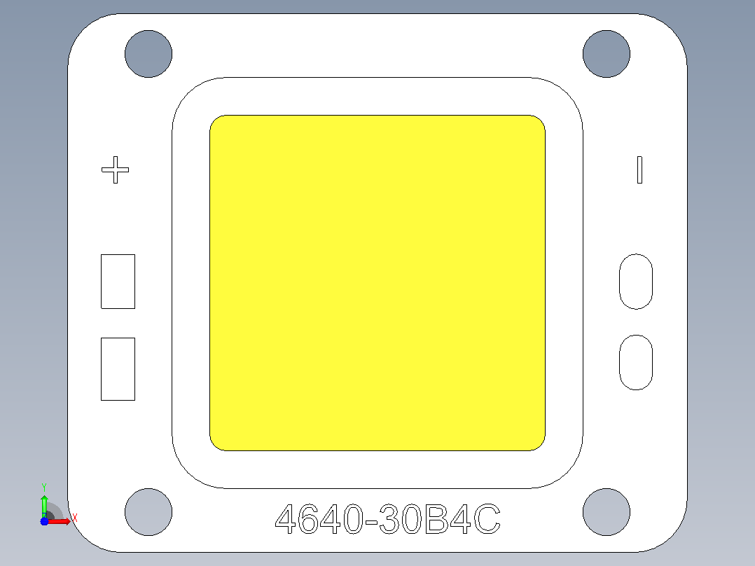 COB 4640-30B4C LED前视图