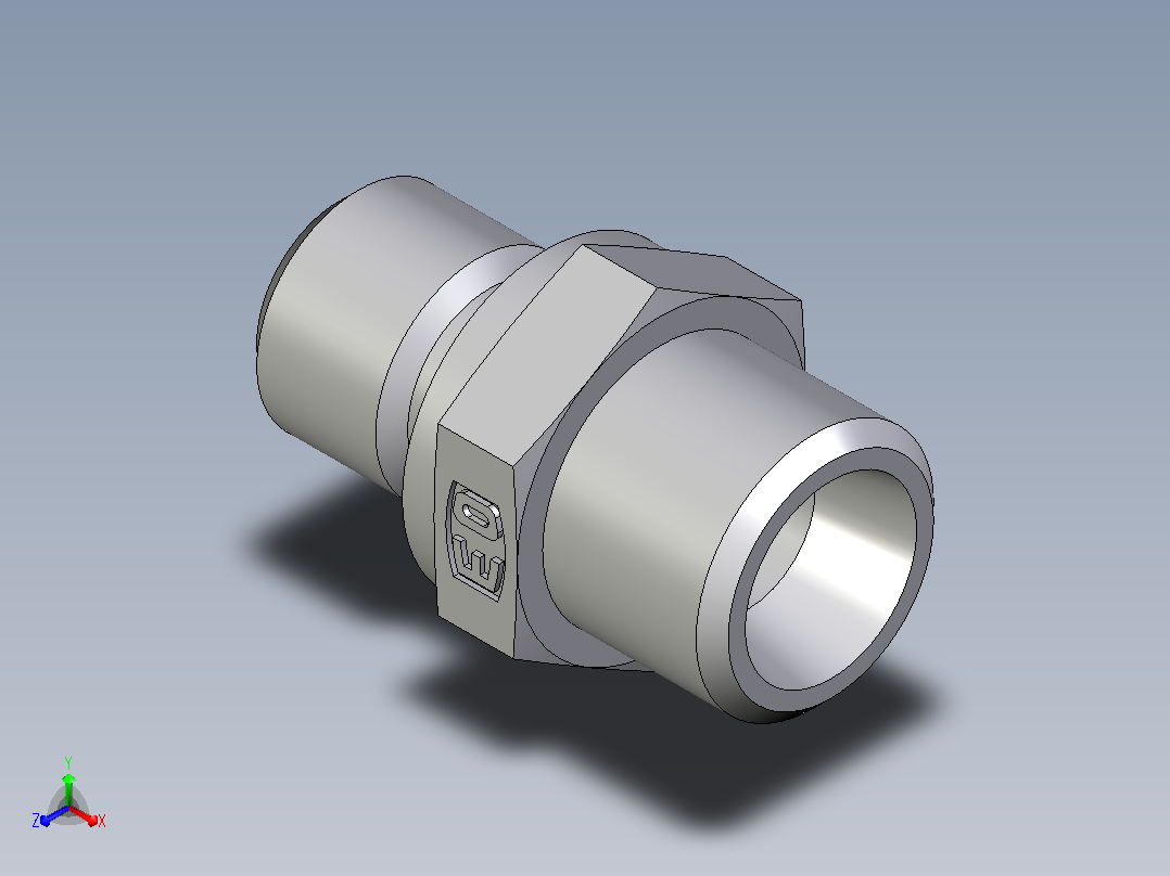 公螺柱连接器GE08LM71X主视图