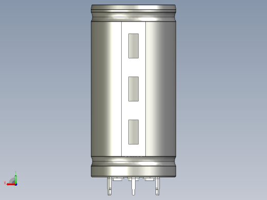 3V，450F超级电容器，TPLH 3R0 450SS35X71.STEP后视缩略图