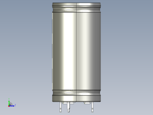 3V，450F超级电容器，TPLH 3R0 450SS35X71.STEP左视缩略图