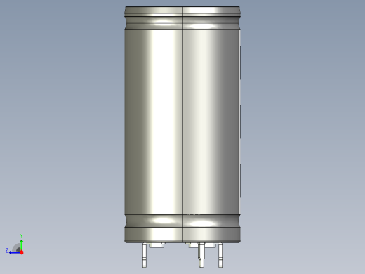 3V，450F超级电容器，TPLH 3R0 450SS35X71.STEP右视缩略图