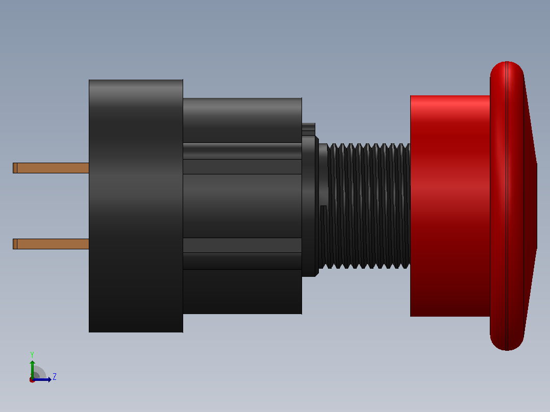 急停开关User Library-Emergency Stop Switch-2左视图