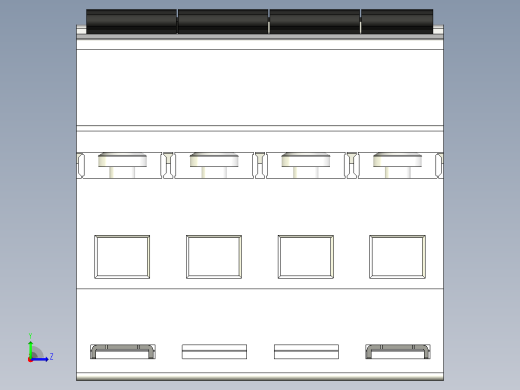 四极开关KB-D_4P三菱电机左视缩略图