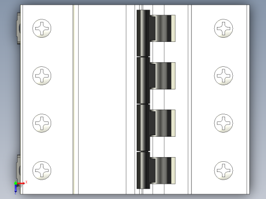 四极开关KB-D_4P三菱电机俯视缩略图