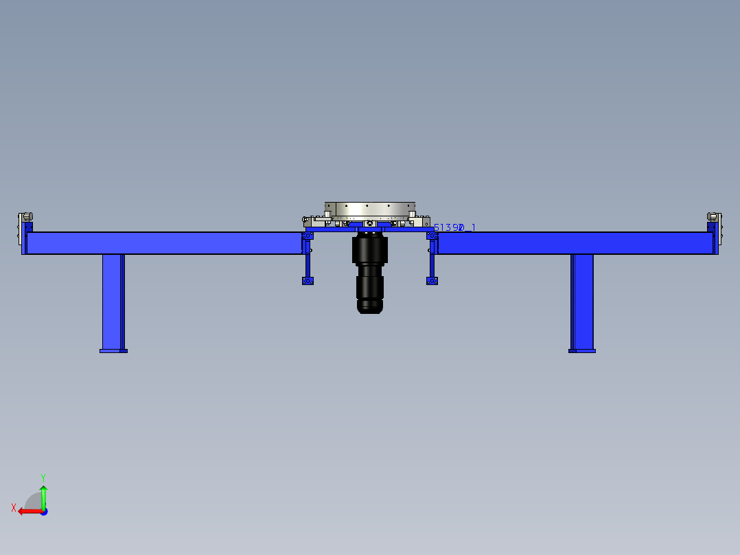 转盘式组装线stp后视图