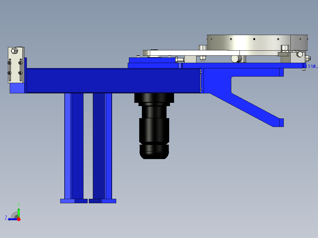 转盘式组装线stp右视图