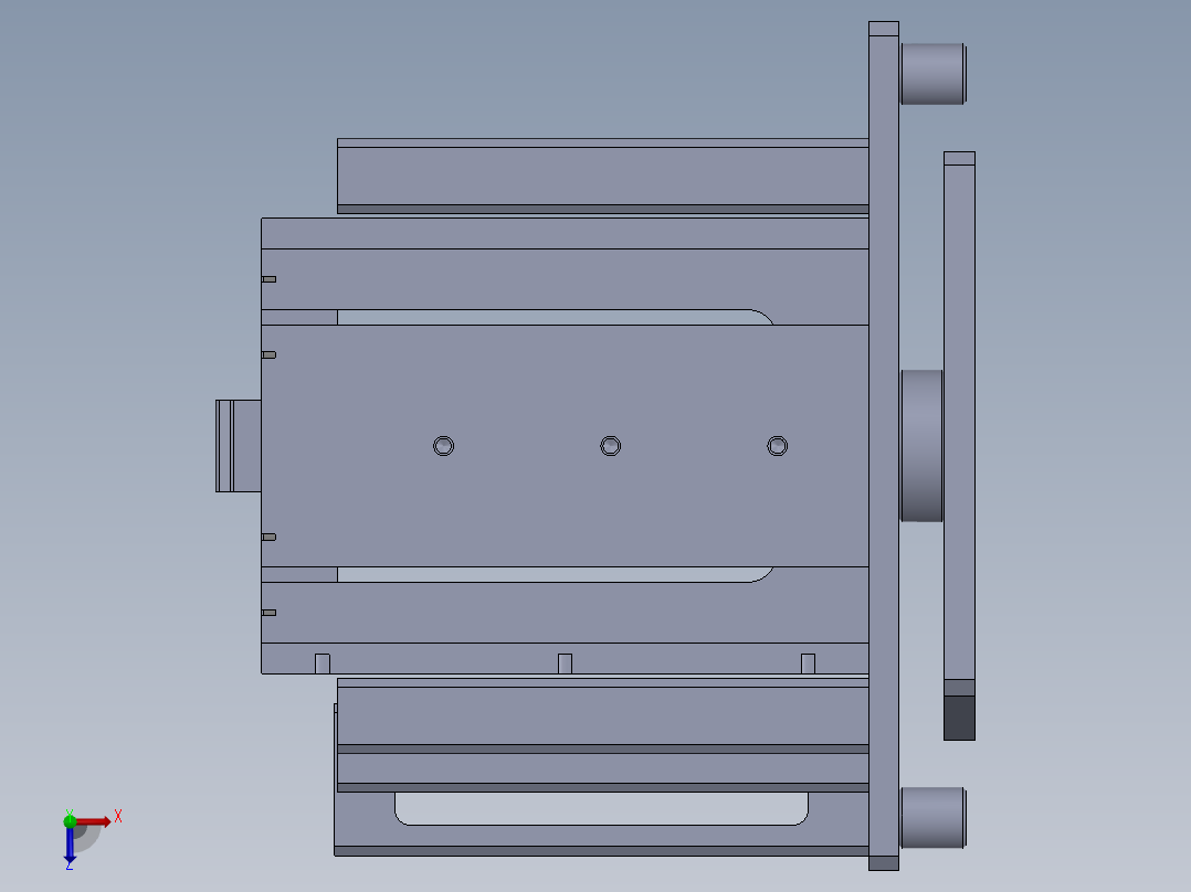 送料器焊接组件 29 38 65共用俯视图
