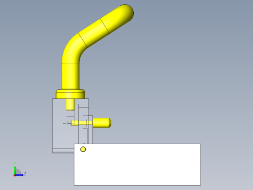 电子零件简易弯曲夹具左视缩略图