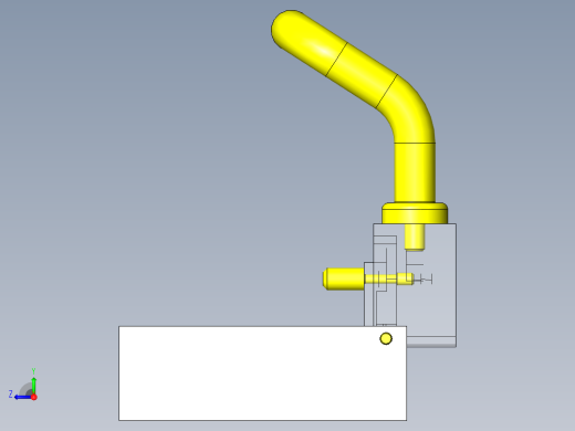 电子零件简易弯曲夹具右视缩略图