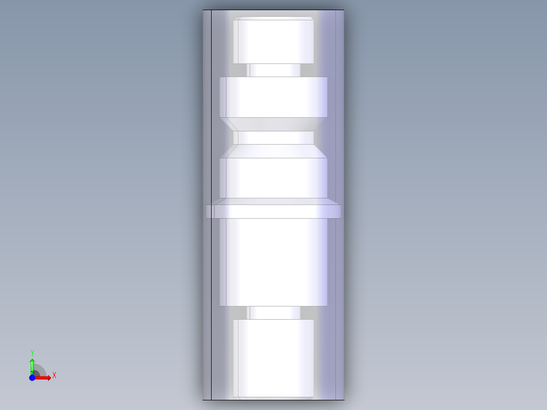 螺纹轴车削加工及数控车削机床仿真的研究（有cad图+工程+ppt等）前视图