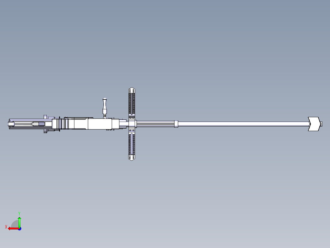 巴雷特m24狙击步枪后视图