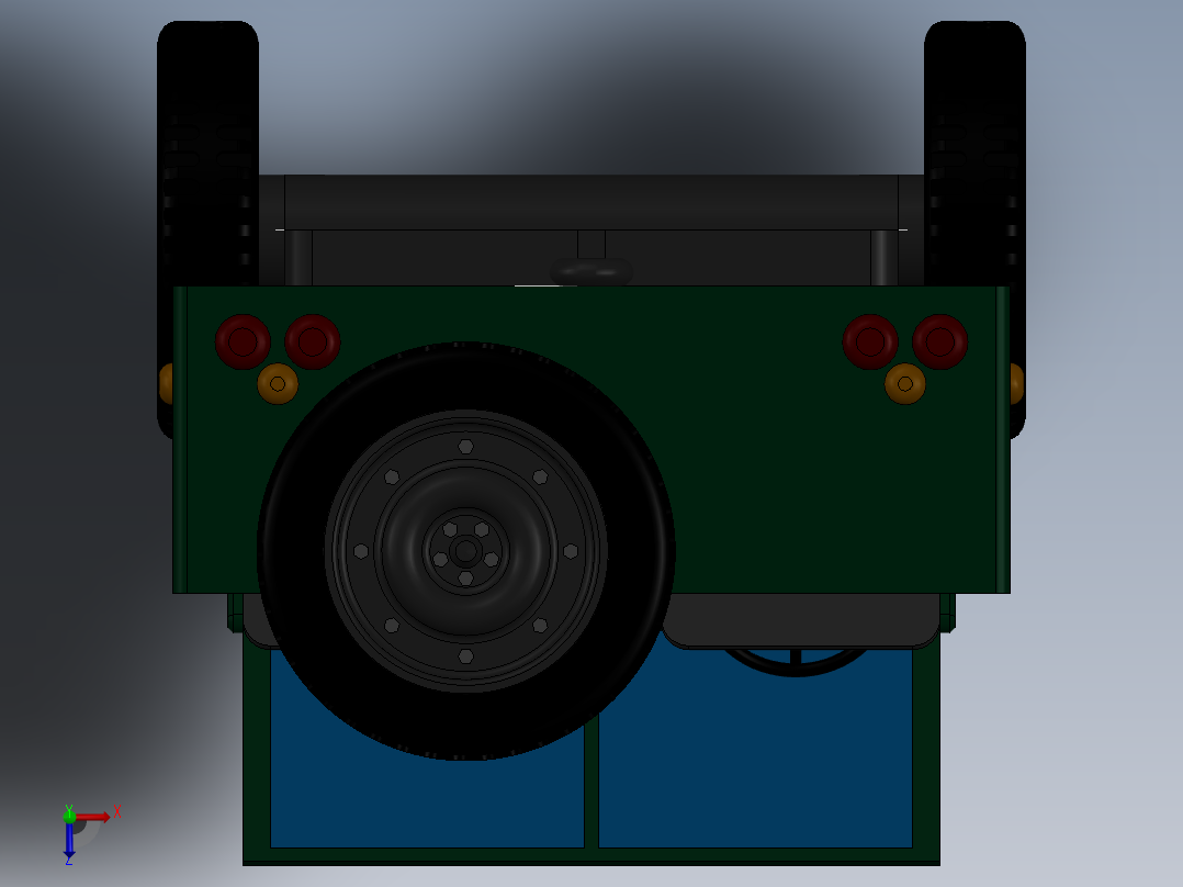 汽车模型（含工程图）.zip俯视图