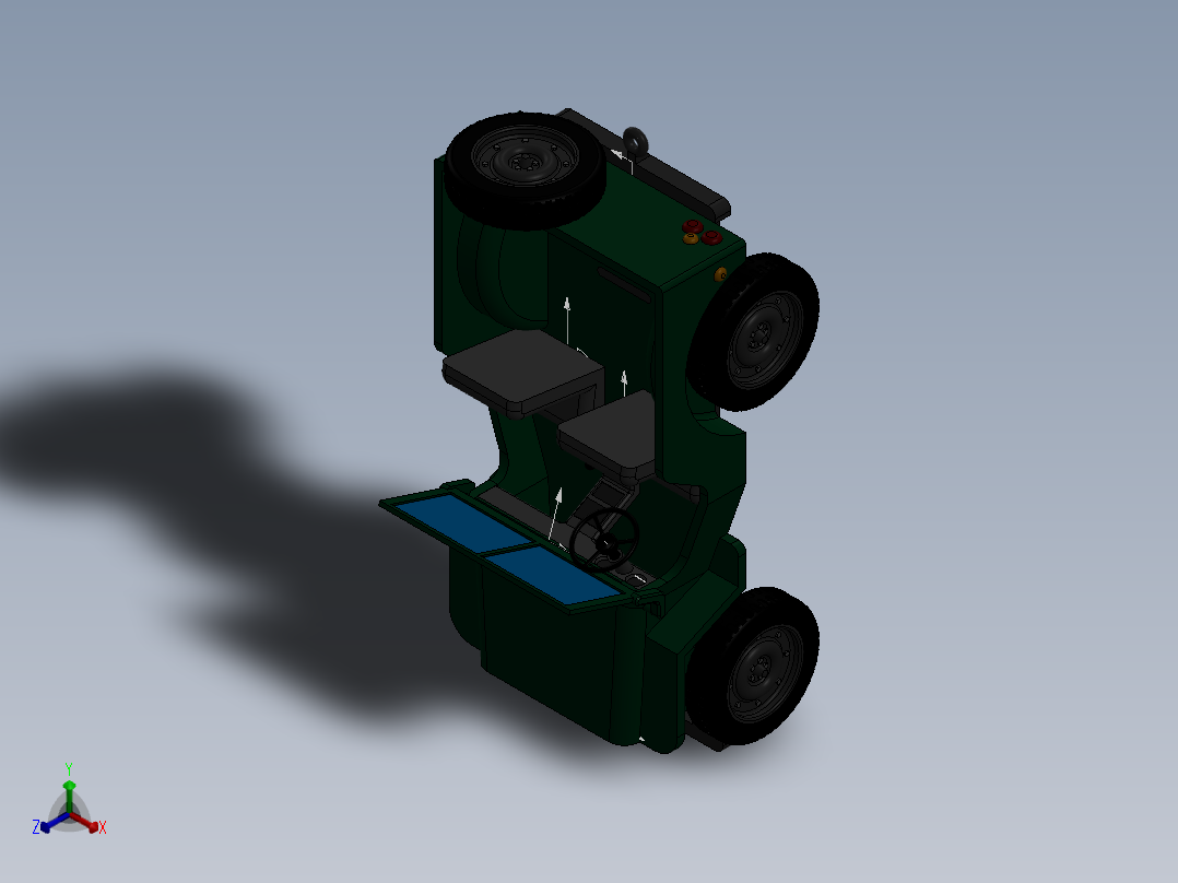 汽车模型（含工程图）.zip正等轴测图