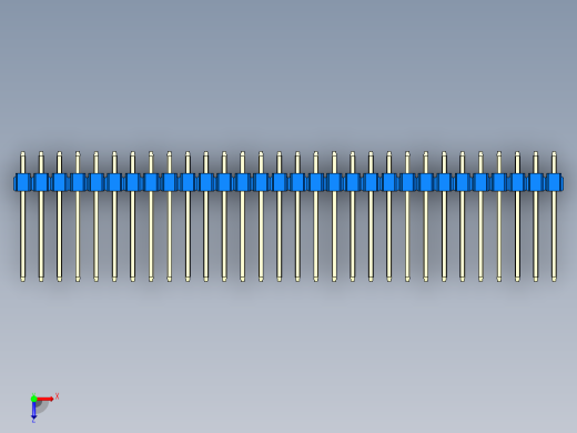 彩色公头100mil（2.54mm）系列-DS1021_blue_2x30p_100mil_Type5_rev1.0俯视缩略图