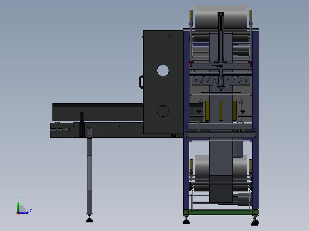 全自动袖口式封切收缩包装左视图