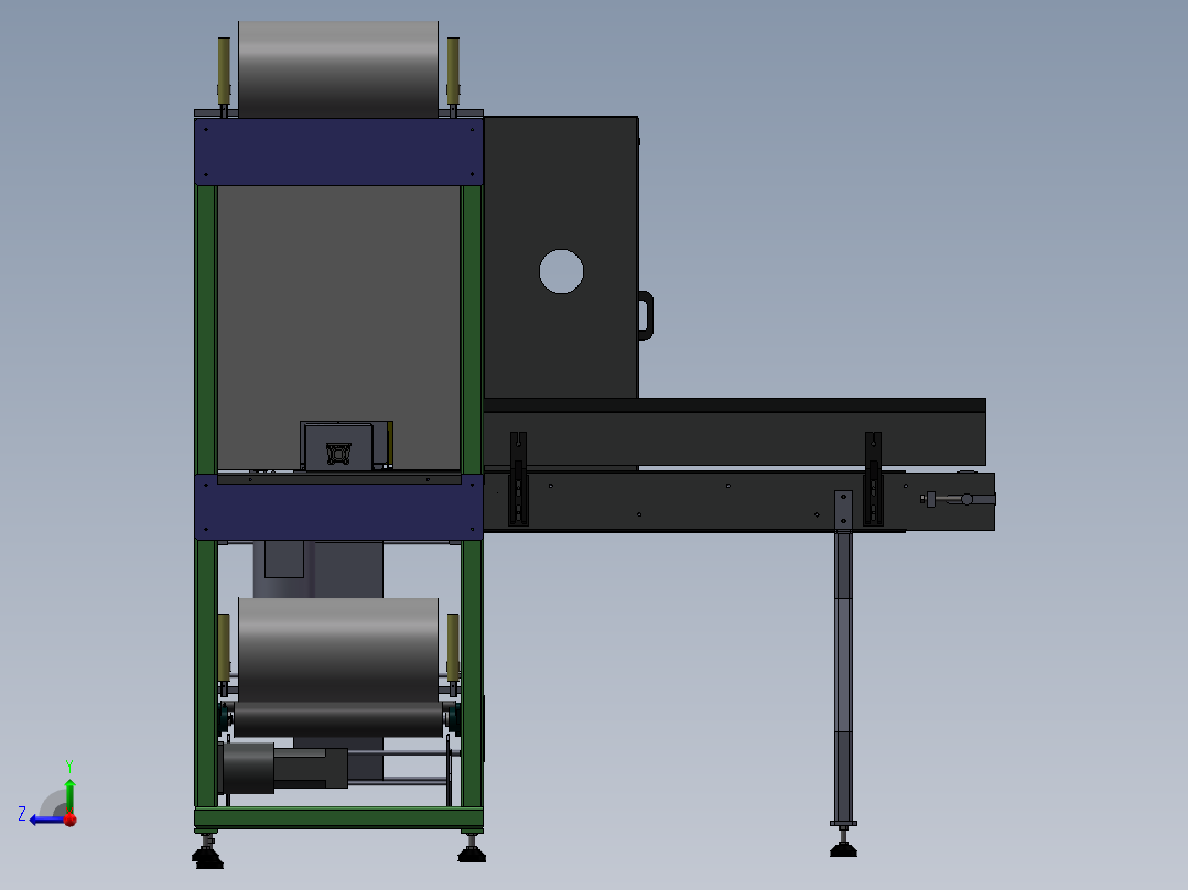 全自动袖口式封切收缩包装右视图