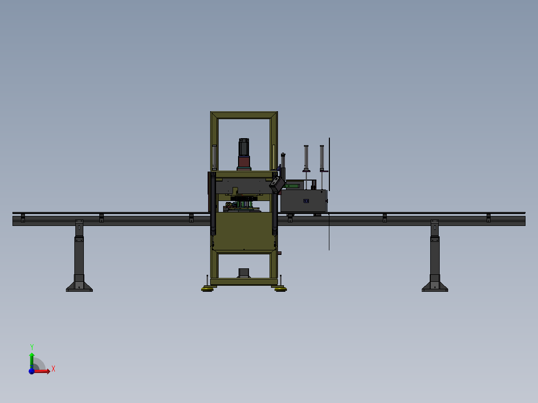 电池的电极的自动检测前视图