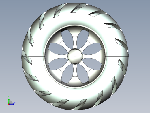 自行车铝合金车轮左视缩略图