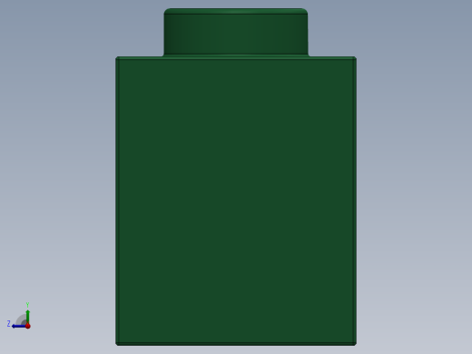 乐高机械组积木（横梁）-4107790 - 3701 Dark Green Technic Brick 1 x 4 with Holes右视缩略图
