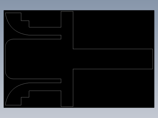 型材-BR 8 SLOT BRUSH STRIP KJNSTRIP8.DXF