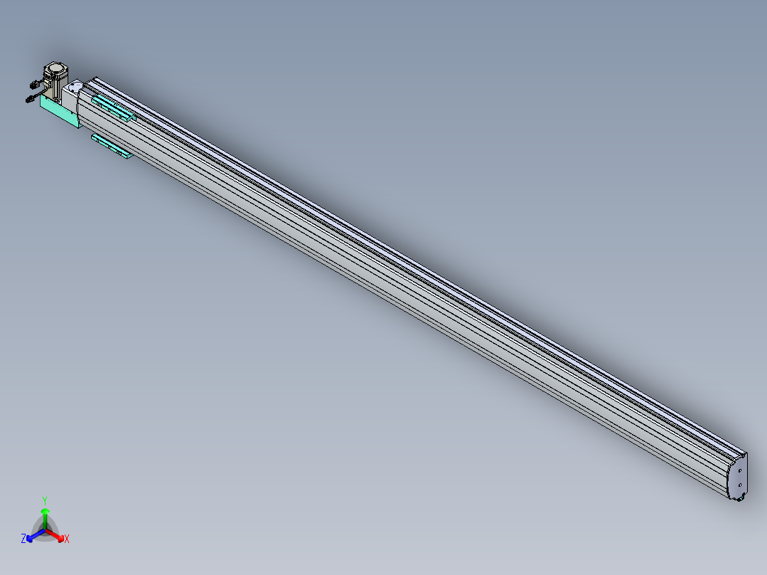 威洛博VBF同步带传动一般环境VBF14-L45-S2300-BL-ZP40-C3主视图
