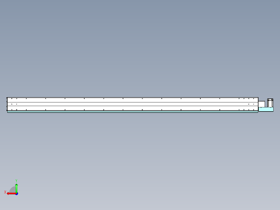威洛博VBF同步带传动一般环境VBF14-L45-S2300-BL-ZP40-C3后视图