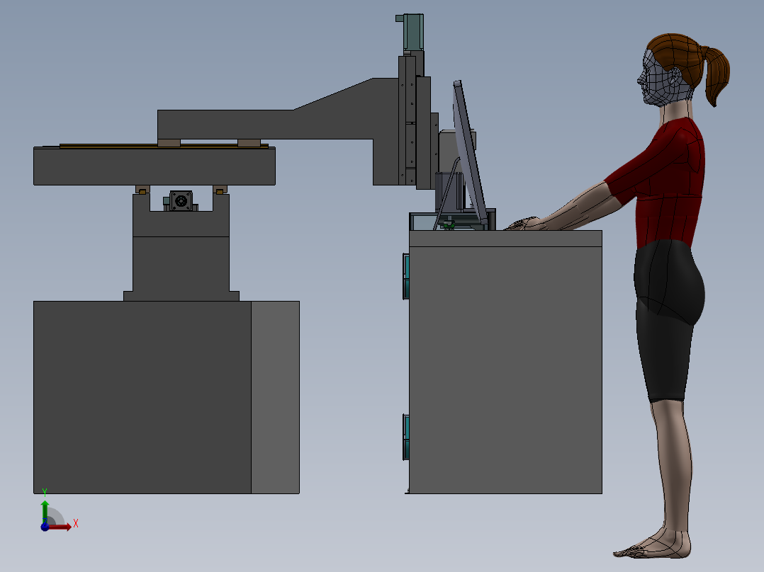 CNC加工线前视图