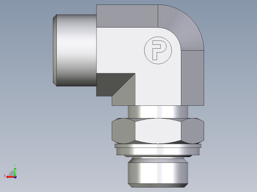 卡套式工业通用硬管接头EO_Adjustable_Locknut_elbow_WEE12SROMDCF后视缩略图