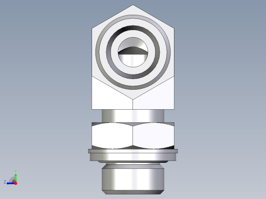 卡套式工业通用硬管接头EO_Adjustable_Locknut_elbow_WEE12SROMDCF右视缩略图