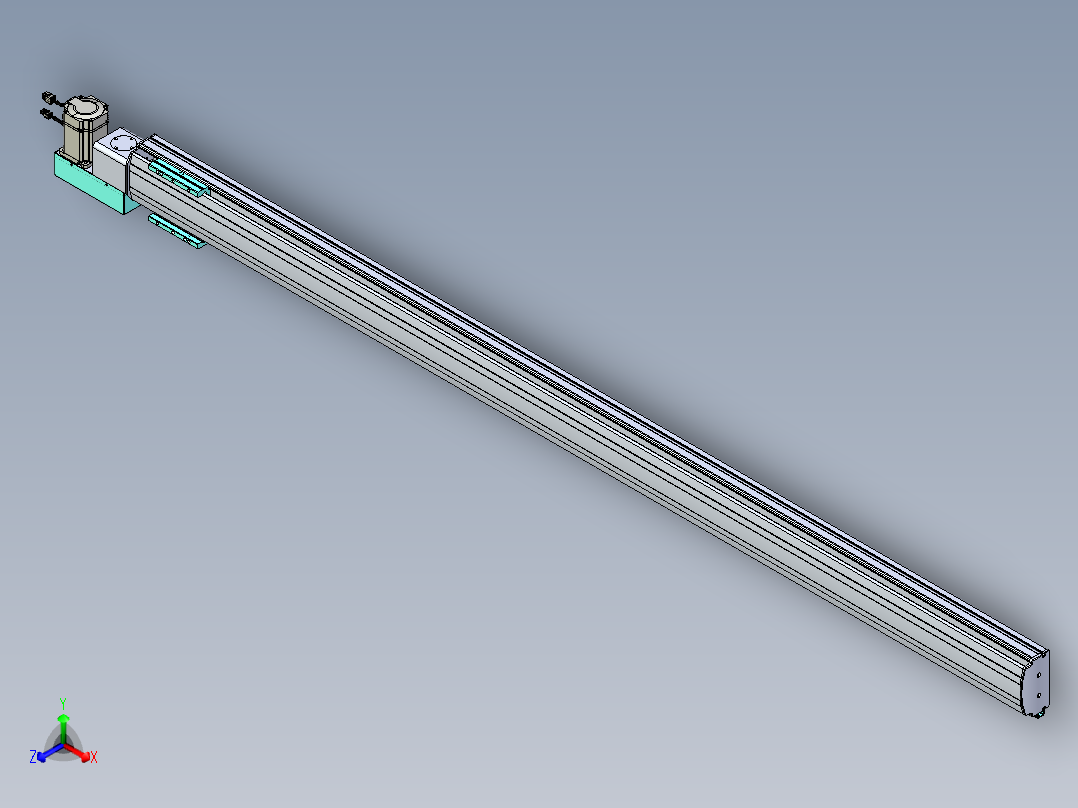 威洛博VBF同步带传动一般环境VBF14-L45-S2250-BL-ZP75-C3主视图