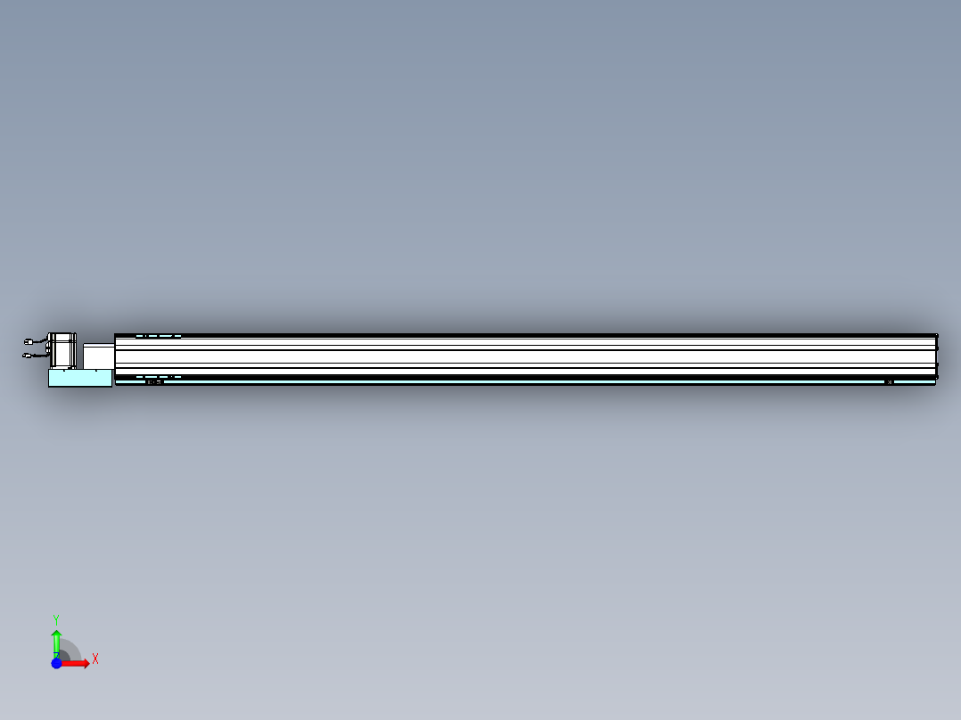 威洛博VBF同步带传动一般环境VBF14-L45-S2250-BL-ZP75-C3前视图