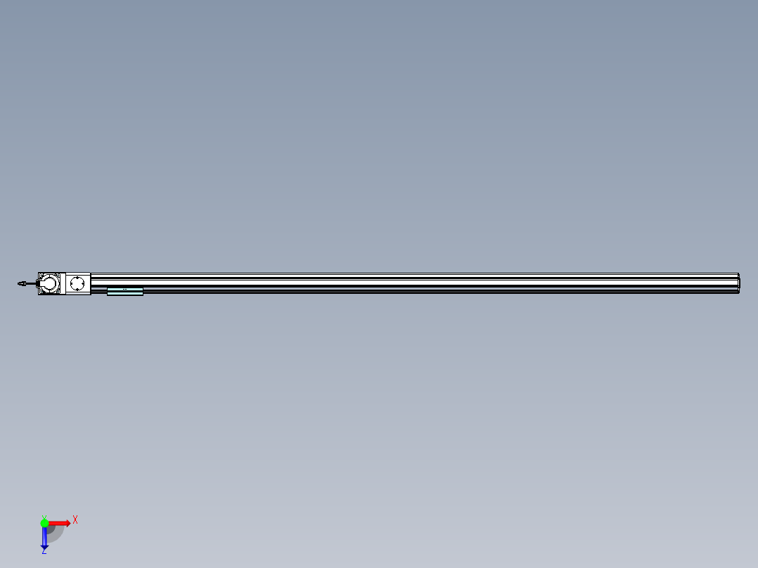 威洛博VBF同步带传动一般环境VBF14-L45-S2250-BL-ZP75-C3俯视图