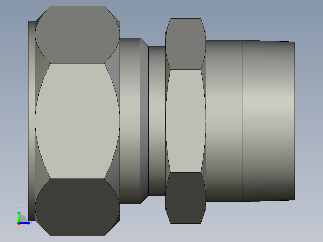 卡套式工业通用硬管接头24_fbu-s左视图