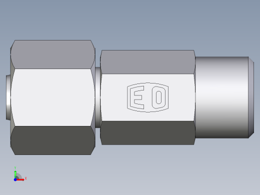 卡套式工业通用硬管接头EO_Distance_piece_adapter_DA08LOMD71前视缩略图