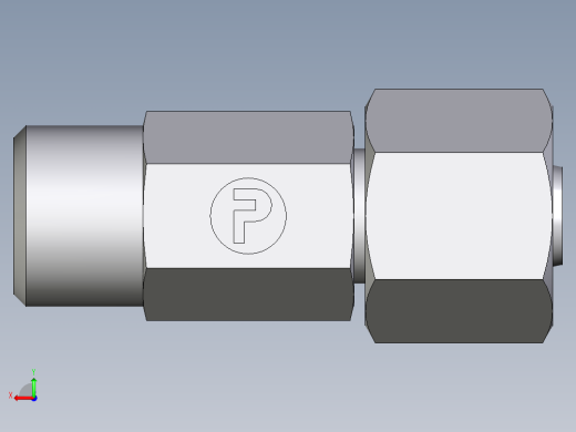 卡套式工业通用硬管接头EO_Distance_piece_adapter_DA08LOMD71后视缩略图