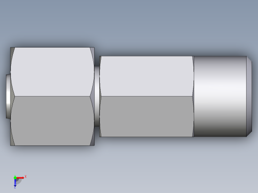 卡套式工业通用硬管接头EO_Distance_piece_adapter_DA08LOMD71俯视缩略图