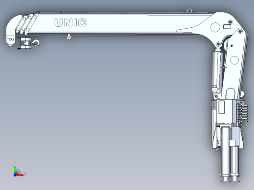 suzu frr90ne4带吊的货车3D模型图纸 STEP格式前视缩略图