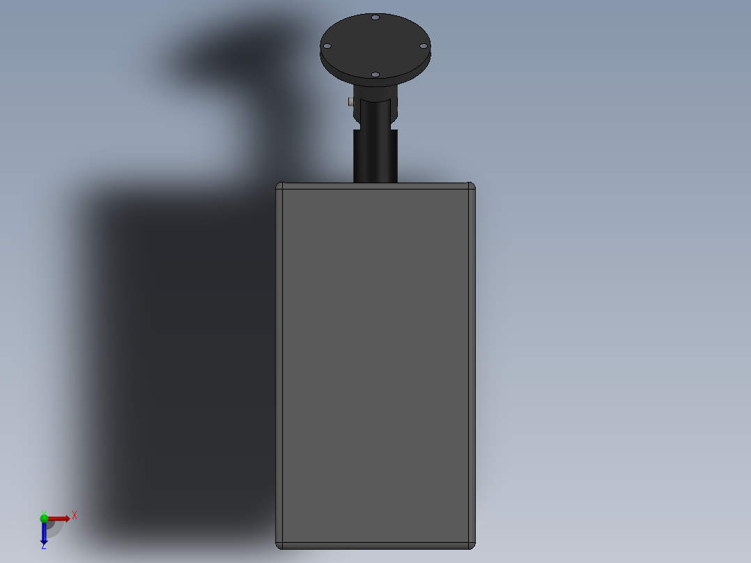 安全摄像头俯视图