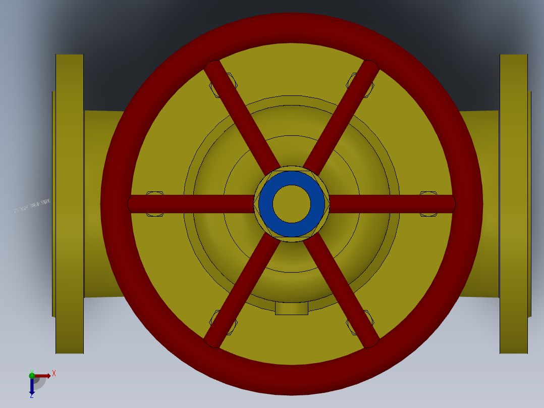 法兰隔膜阀-铸铁 DN25-DN200俯视图