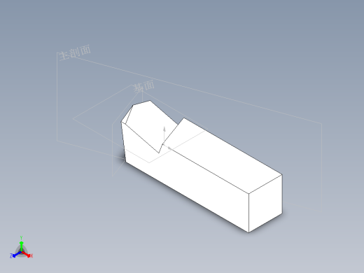 车刀正等轴测缩略图