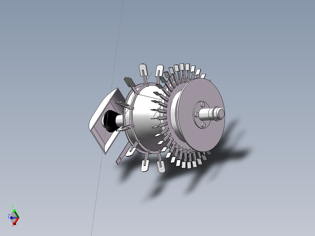 离心式选粉机设计含三维图=760153