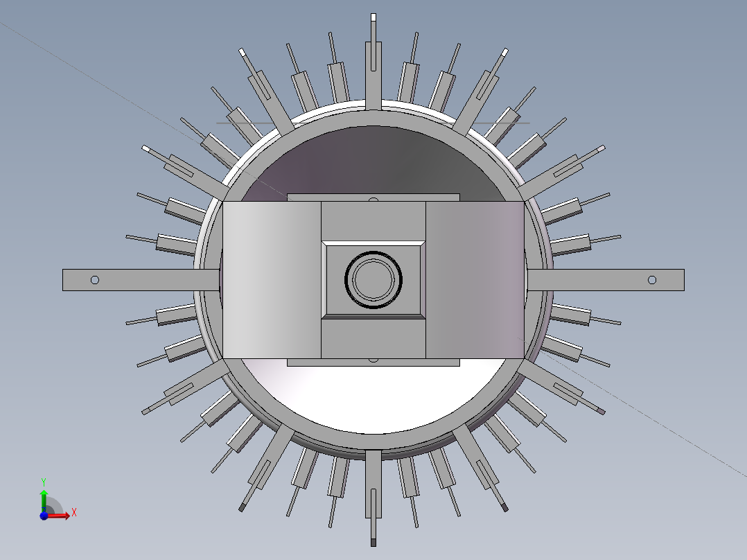 离心式选粉机设计含三维图=760153前视图