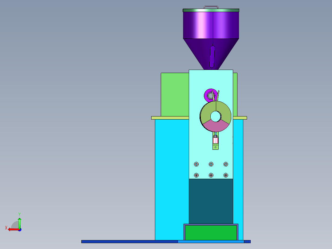 新能源汽车电源线包胶机后视图