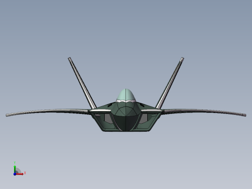 F22猛禽战斗机前视缩略图