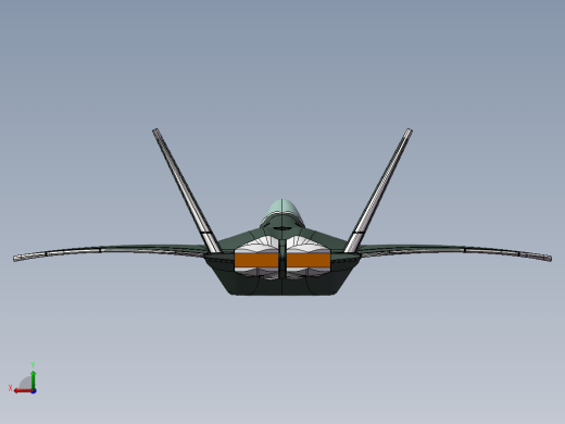 F22猛禽战斗机后视缩略图